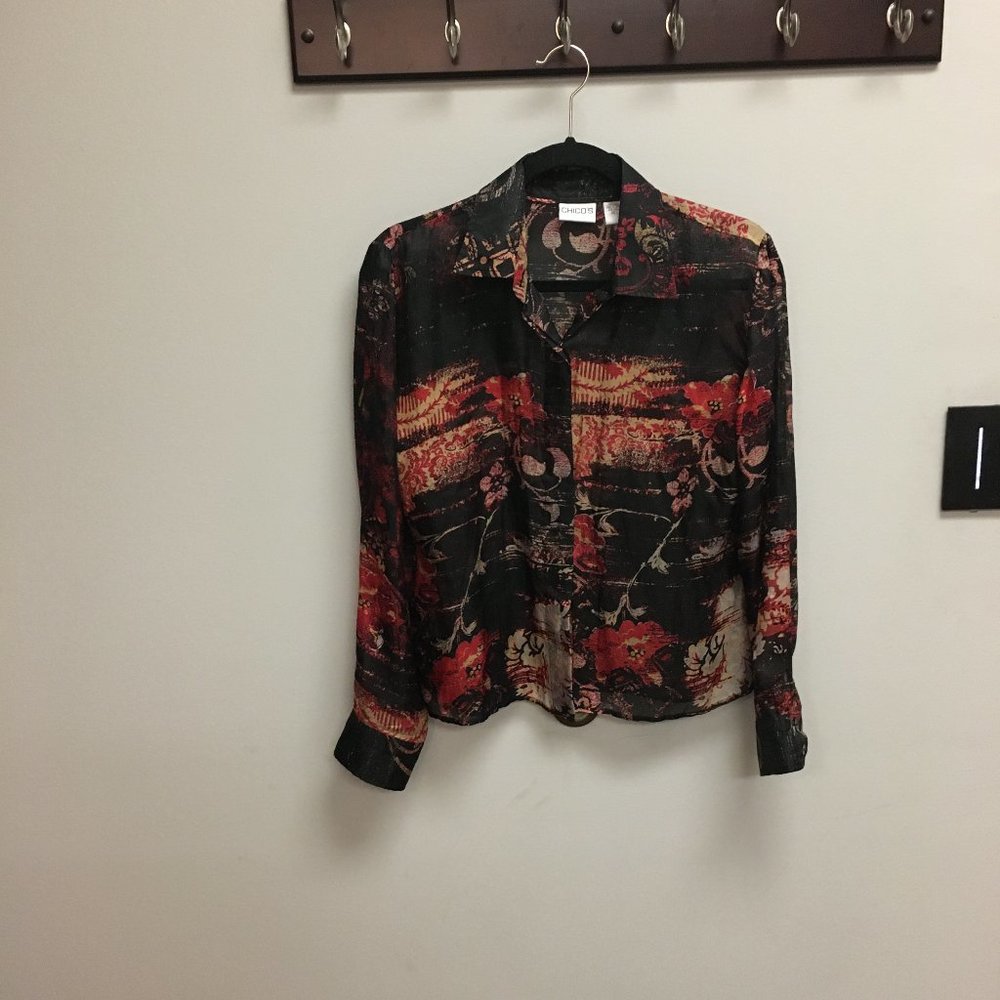 Chico's Ladies Silk Blouse - Size 1